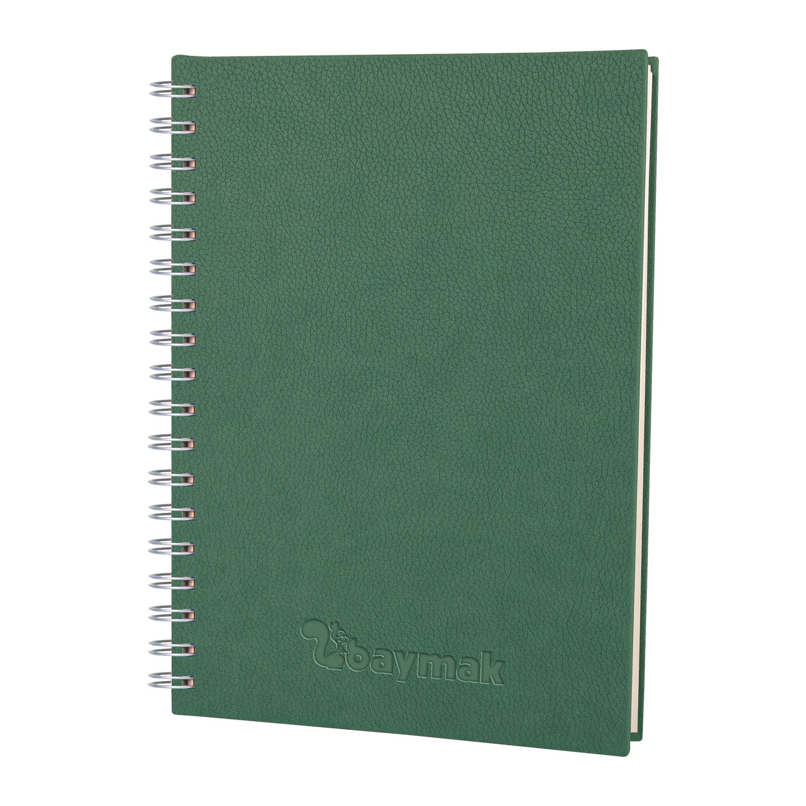 PC02-002-yeşil PC02-002 Spiralli T.Deri Ajanda (17x24CM) - Görsel 1